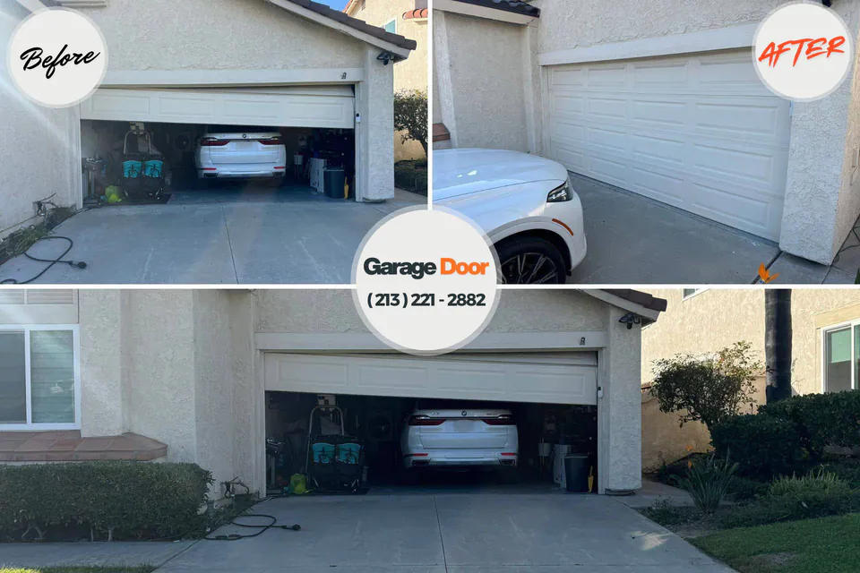 Before and after: garage door repair High Rolls, NM